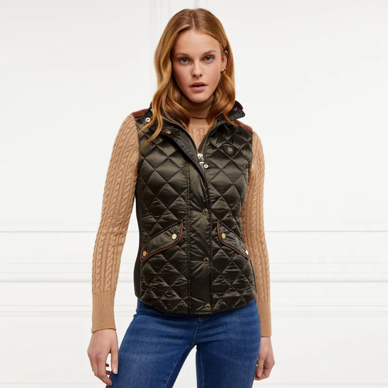 Holland Cooper Charlbury Ladies Quilted Gilet - Heritage Khaki