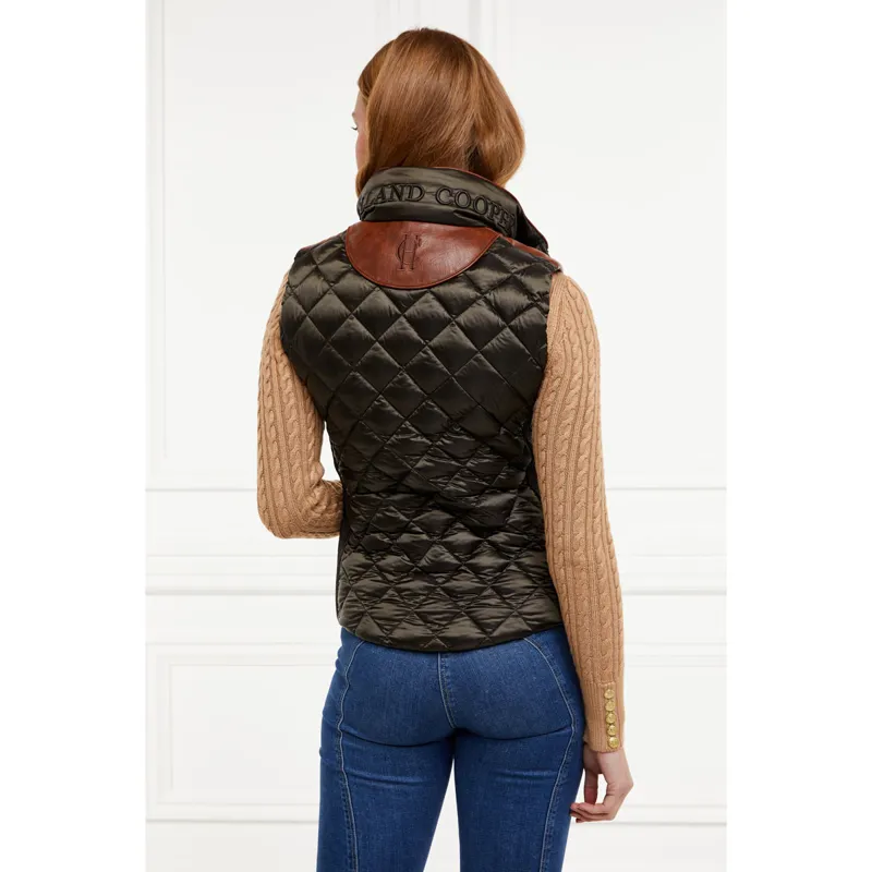 Holland Cooper Charlbury Ladies Quilted Gilet - Heritage Khaki-2