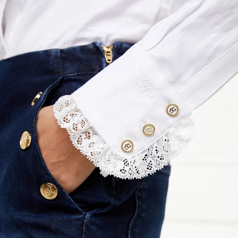 Holland Cooper Rose Ladies Shirt - White-2