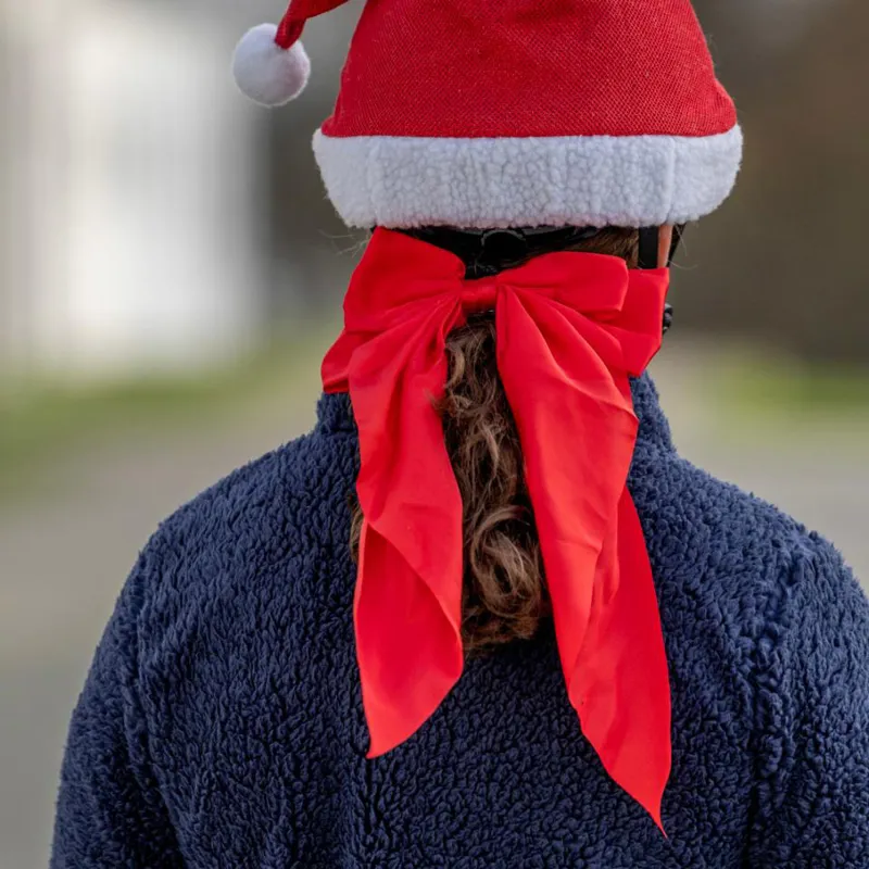 Horse Guard Christmas Tail Bow - Red-1