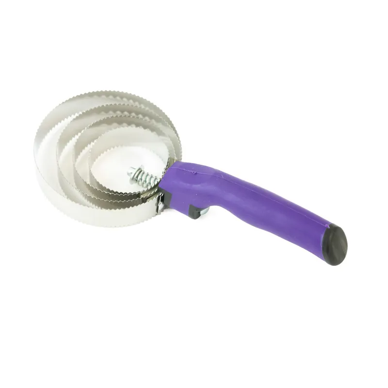 Horse Guard Reversible Metal Curry Comb - Purple