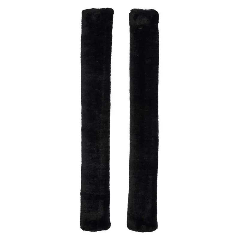 Horse Guard Faux Fur Rein Covers - Black