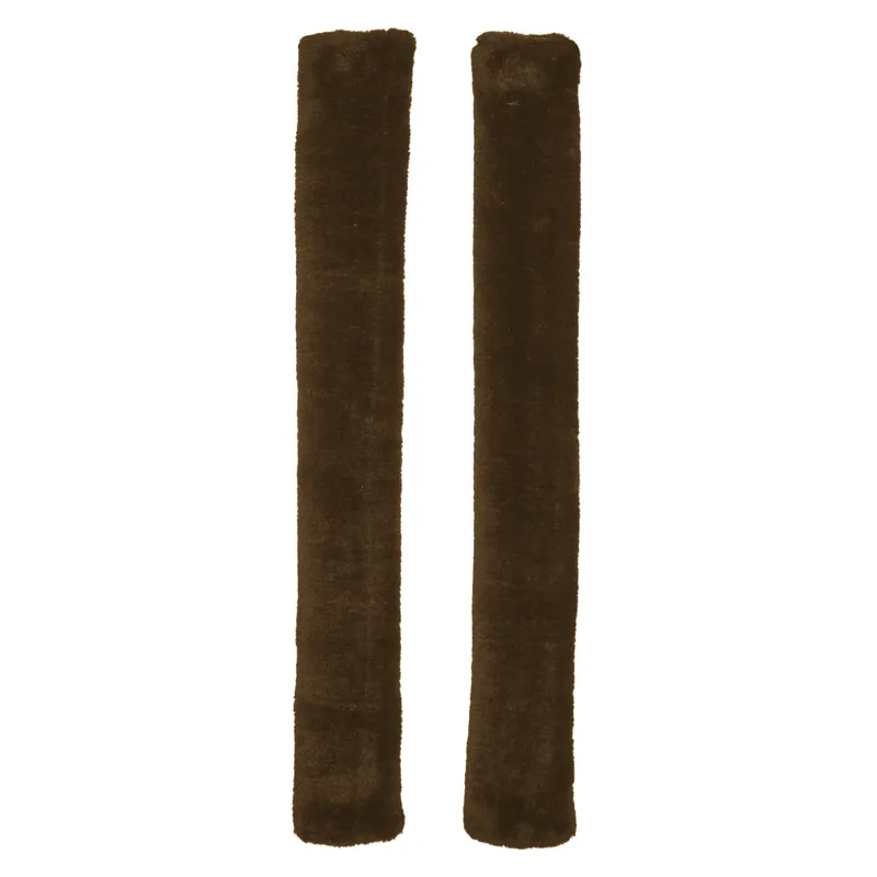 Horse Guard Faux Fur Rein Covers - Brown