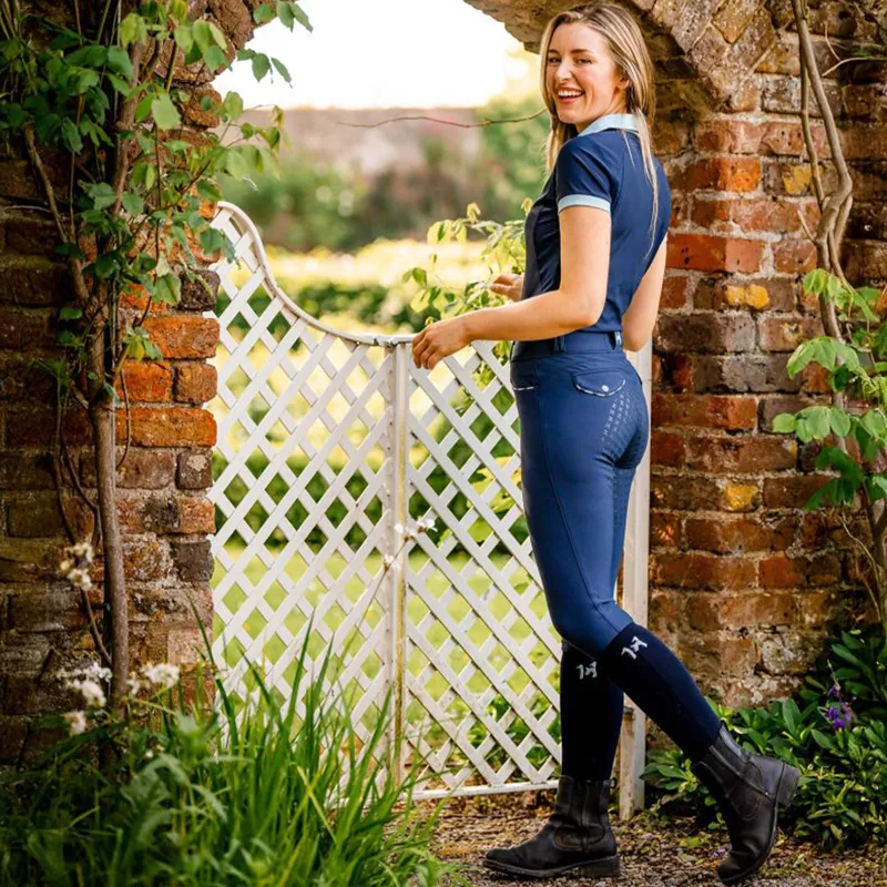 Horseware Athletix Newmarket Ladies Riding Socks - Navy-3