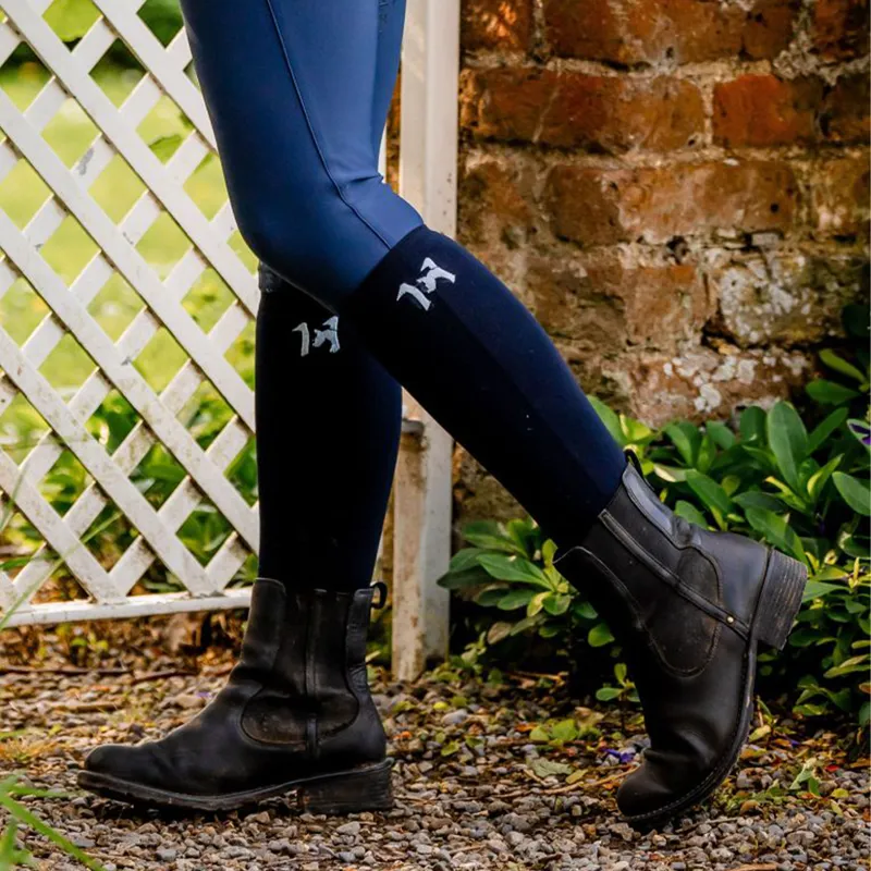 Horseware Athletix Newmarket Ladies Riding Socks - Navy-2