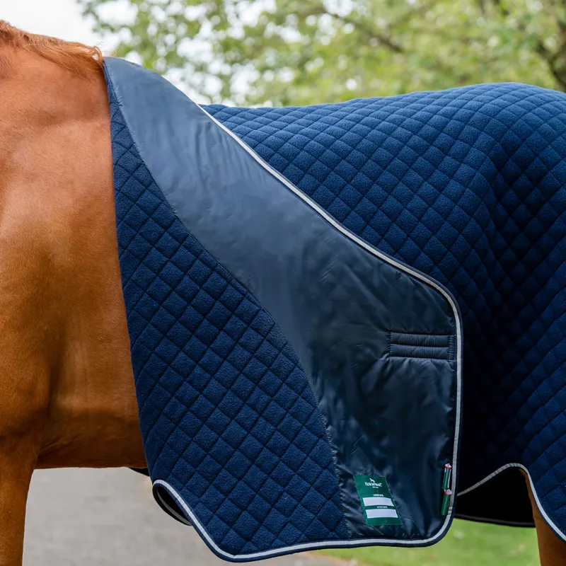 Horseware Autumn Cooler Rug - Navy/Navy/Silver-3