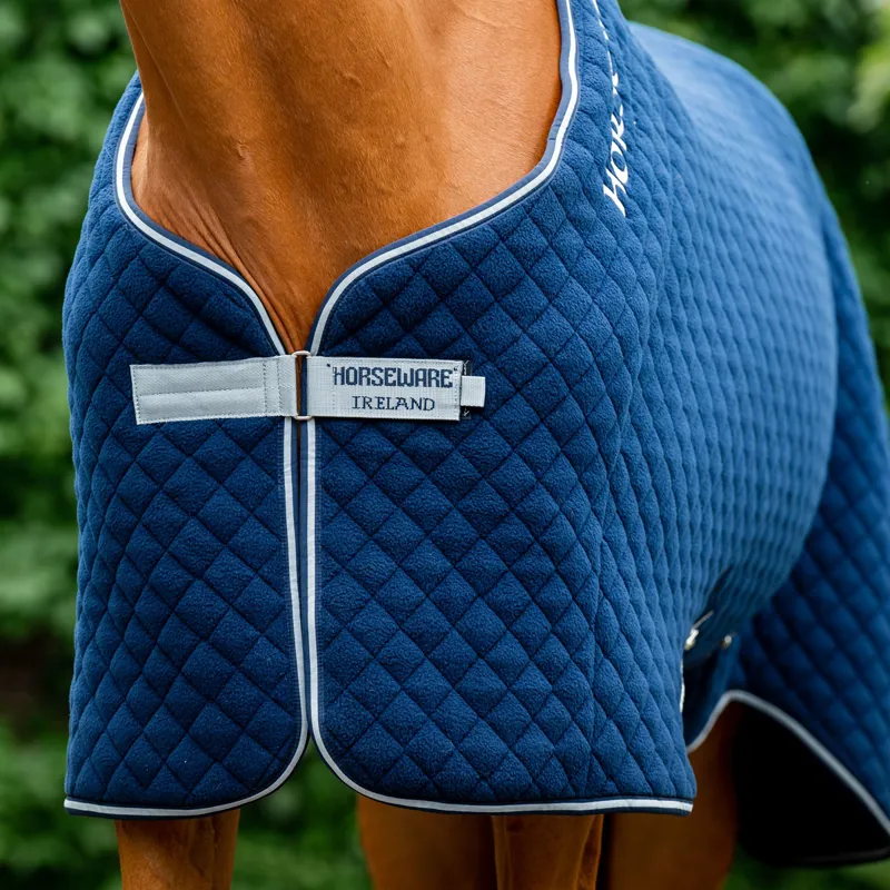 Horseware Autumn Cooler Rug - Navy/Navy/Silver-5