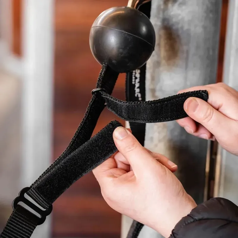 Horseware Quiet Drop Safety Cross Ties 2 Pack - Black-1