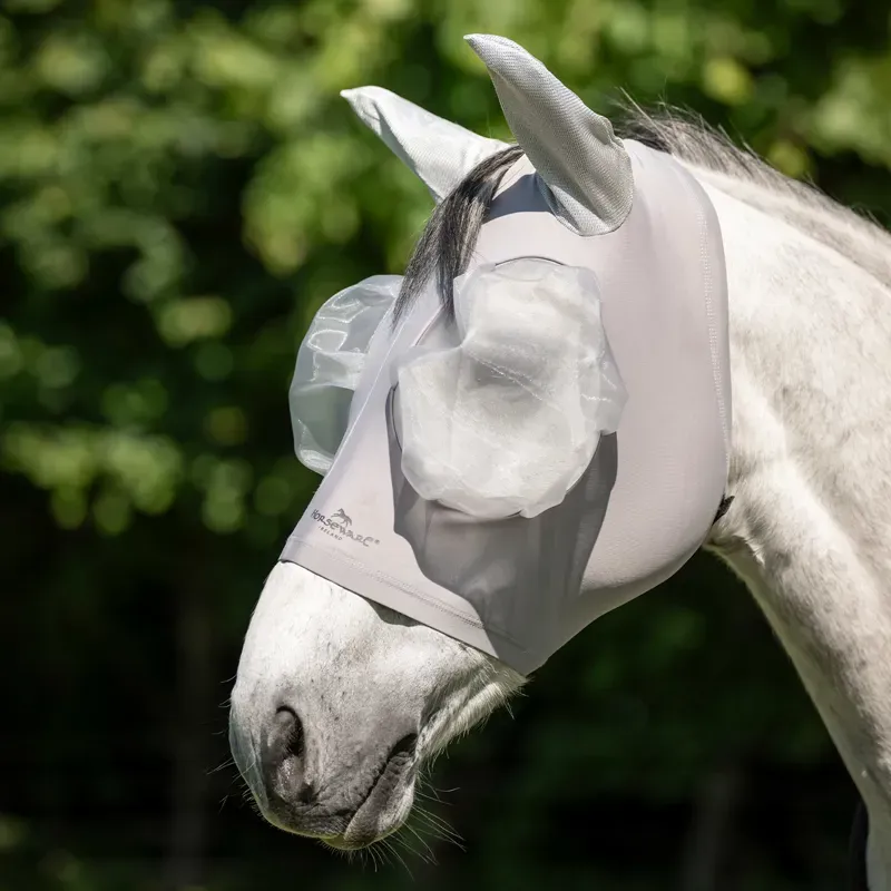 Horseware Defense Fly Mask - Silver/Silver-1
