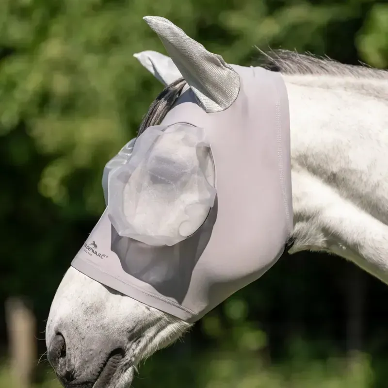 Horseware Defense Fly Mask - Silver/Silver-4