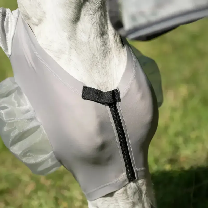 Horseware Defense Fly Mask - Silver/Silver-7