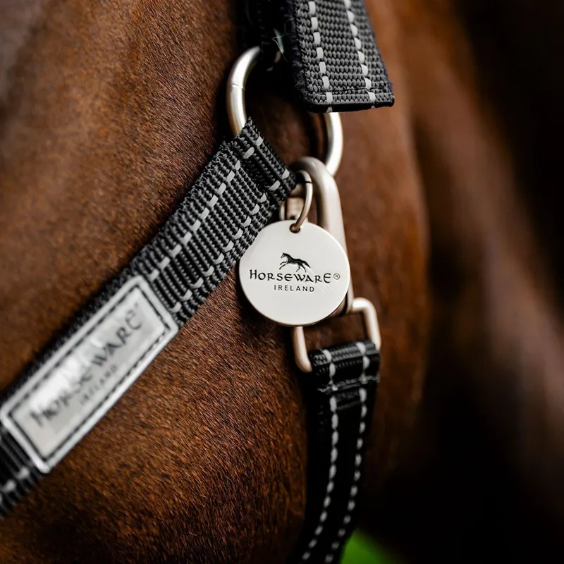 Horseware Field Safe Headcollar - Black/Reflective/Black-3
