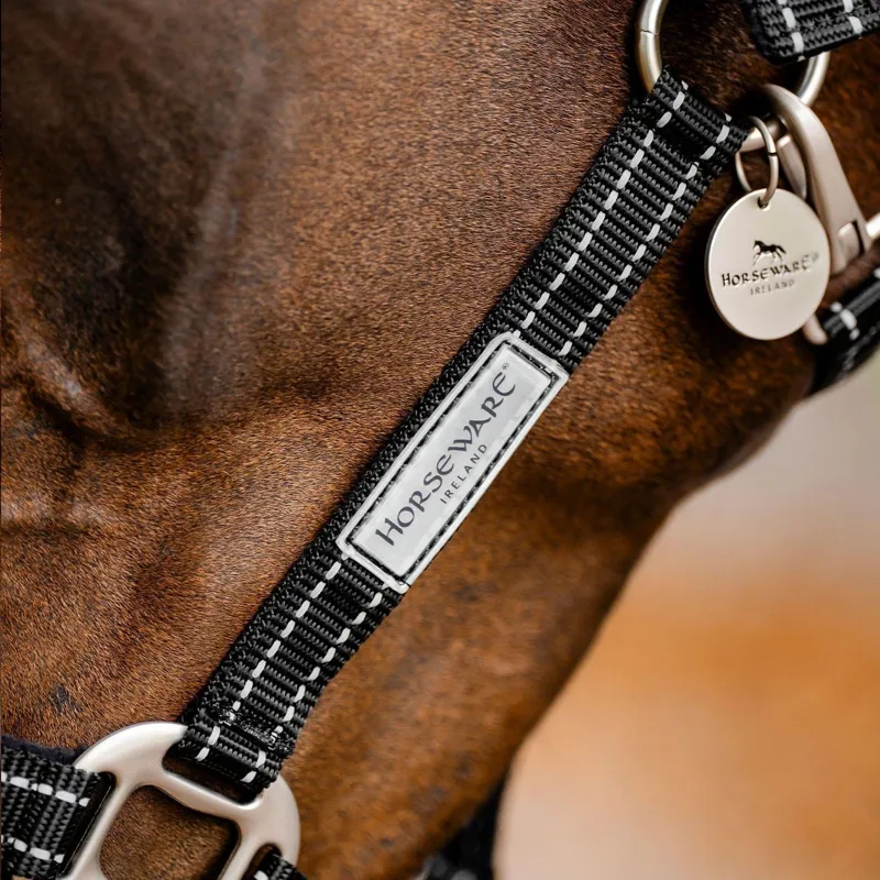 Horseware Field Safe Headcollar - Black/Reflective/Black-1