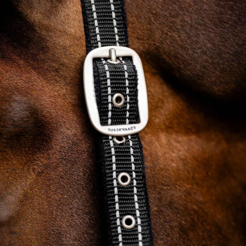 Horseware Field Safe Headcollar - Black/Reflective/Black-4