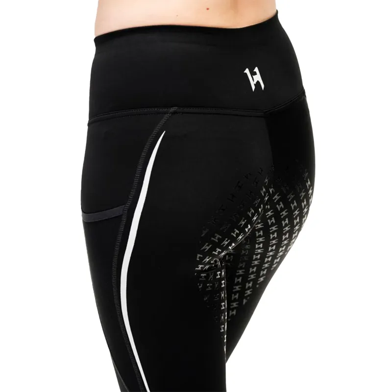 Horseware FormFit Ladies Full Grip Riding Tights - Black-2