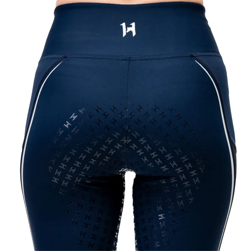 Horseware FormFit Ladies Full Grip Riding Tights - Navy-2