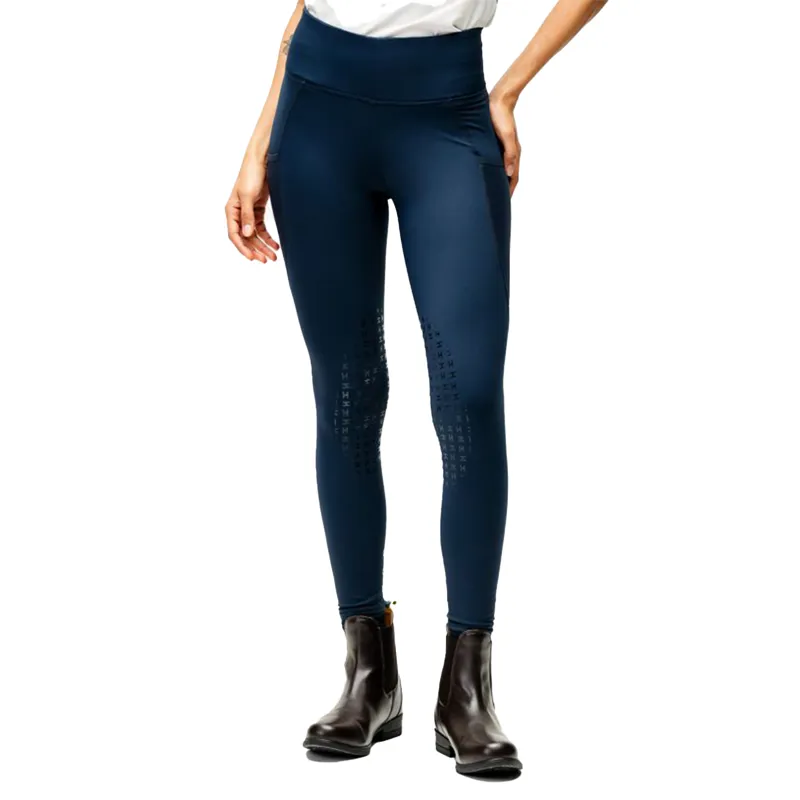Horseware FormFit Ladies Knee Grip Riding Tights - Navy