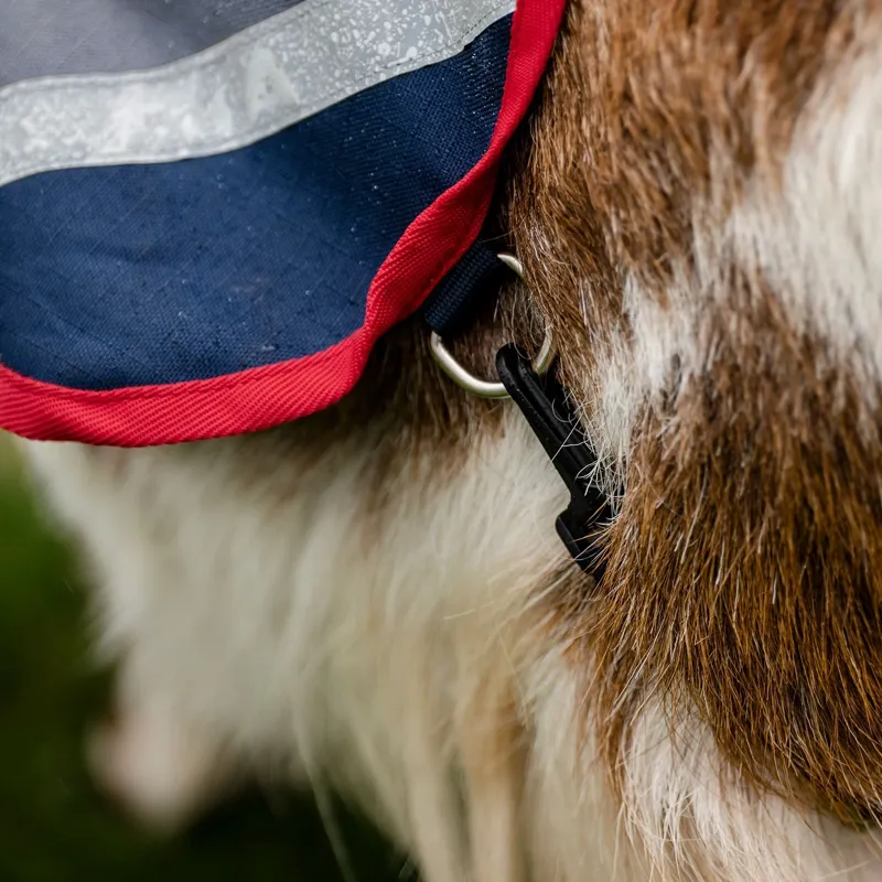 Horseware 0g Waterproof Goat Coat - Navy/Red-3