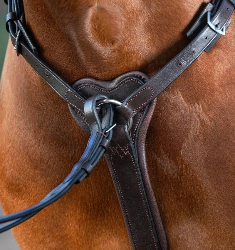 Horseware Micklem Breastplate with Martingale - Brown-3