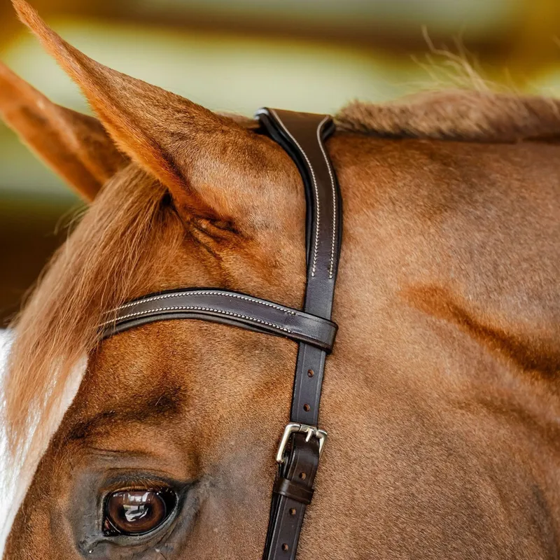 Horseware Micklem Competition Bridle - Dark Havana-4