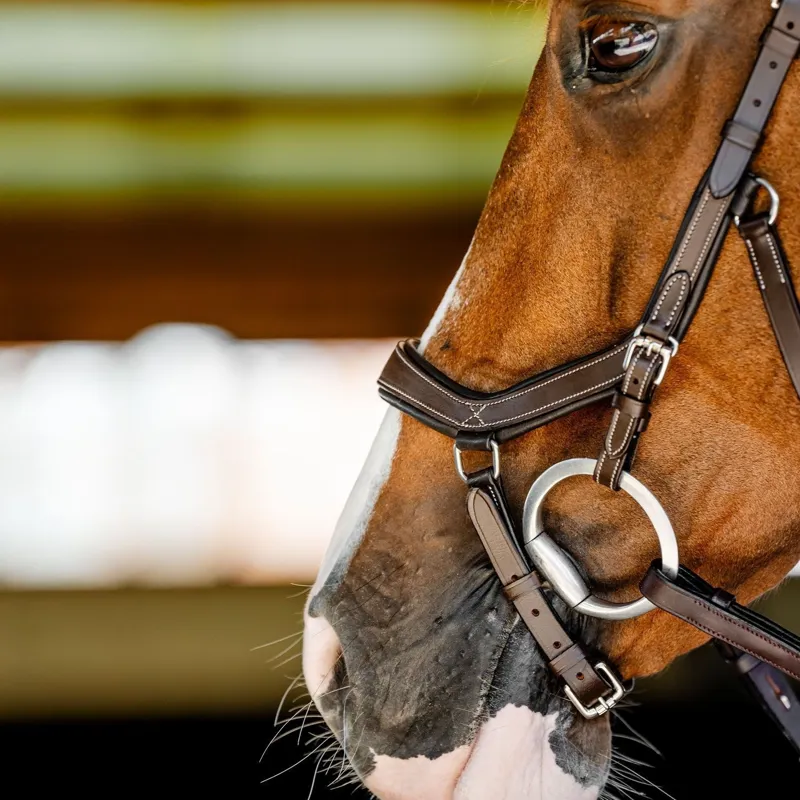 Horseware Micklem Competition Bridle - Dark Havana-2