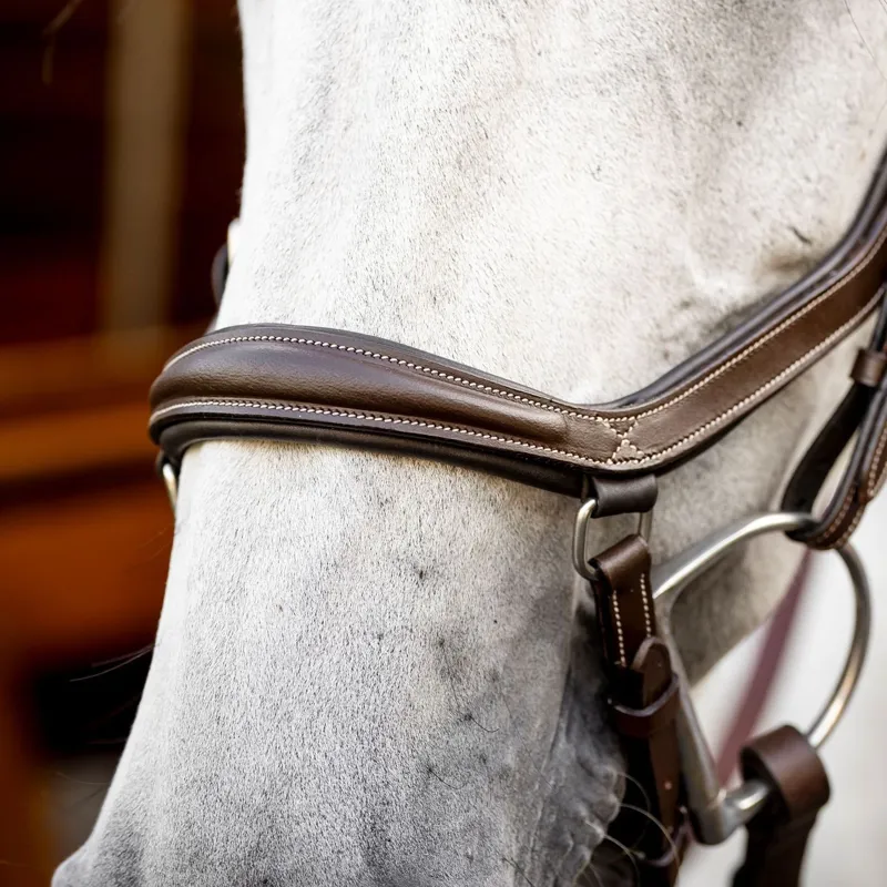 Horseware Micklem Deluxe Competition Bridle - Dark Havana-3