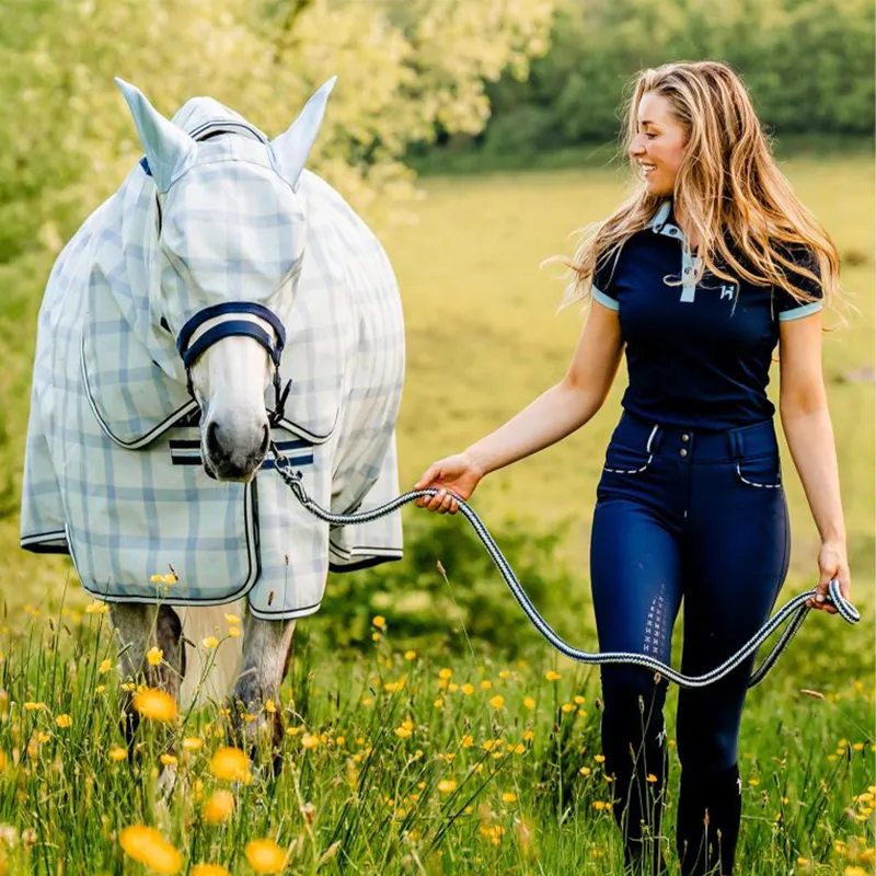 Horseware Ladies Newmarket Polo Shirt - Navy-2