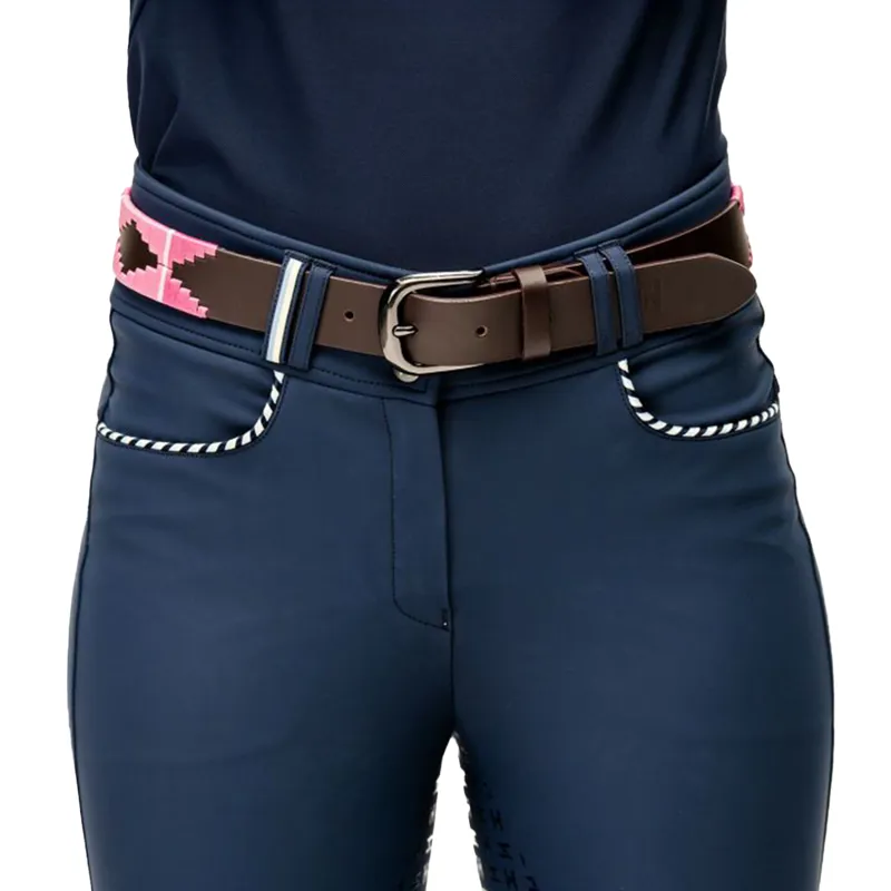 Horseware Ladies Newmarket Polo Belt - Pink-1