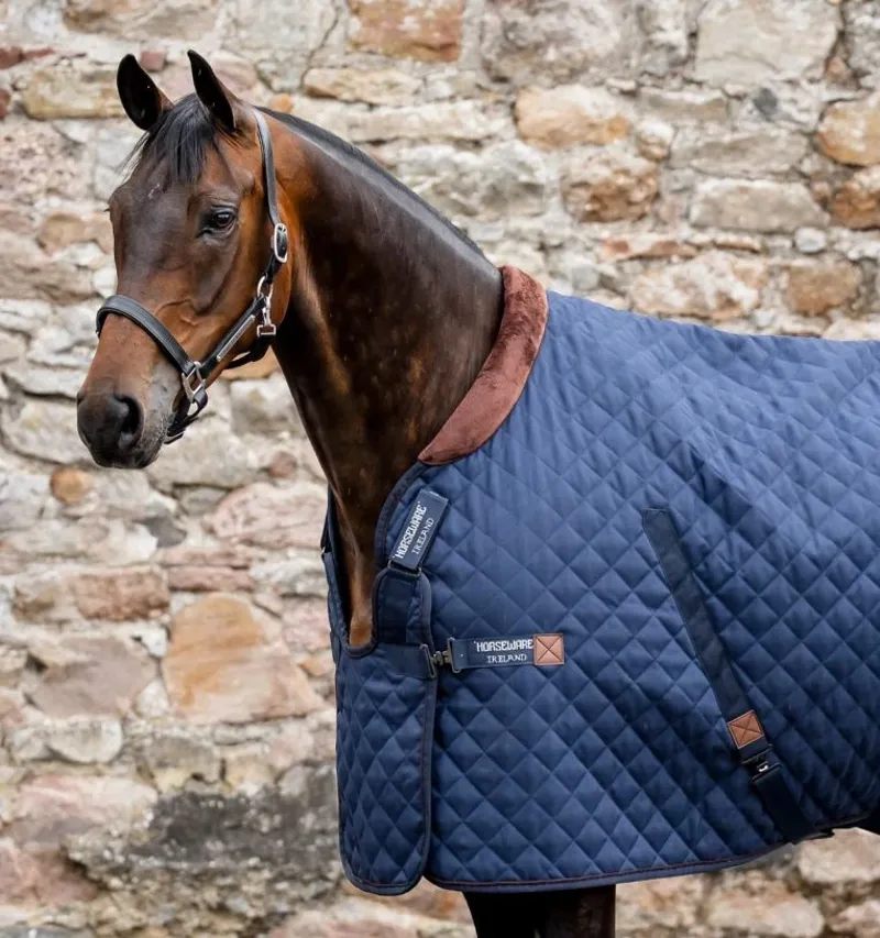 Horseware Signature 200g Stable Rug - Navy/Brown-1