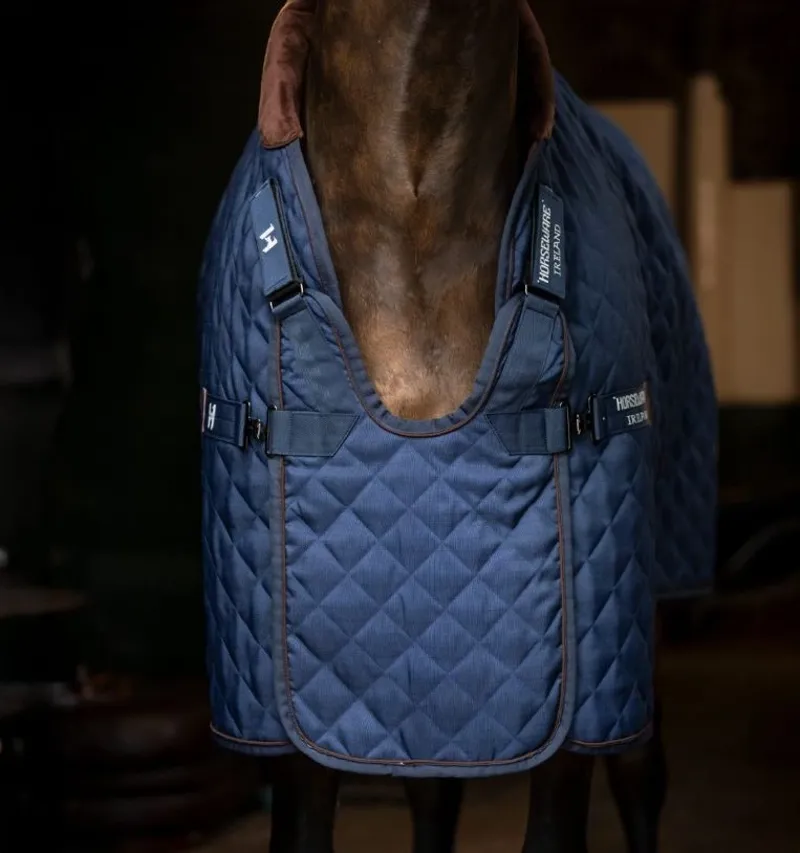 Horseware Signature 200g Stable Rug - Navy/Brown-3