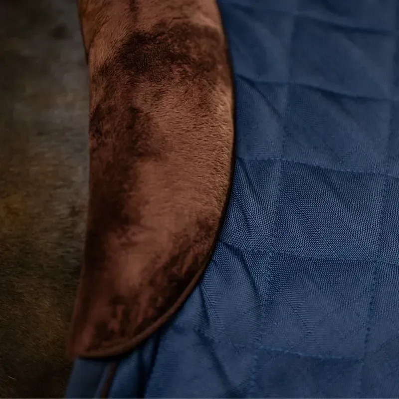 Horseware Signature 200g Stable Rug - Navy/Brown-5