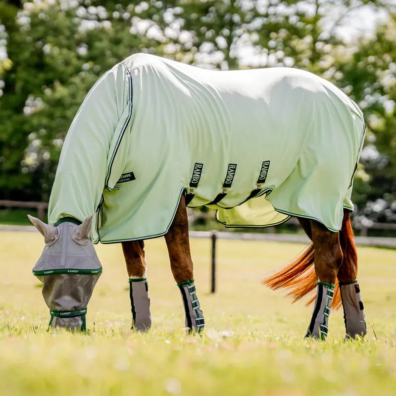 Horseware Fly Boots - Oatmeal/Sage/Beige/Green-1