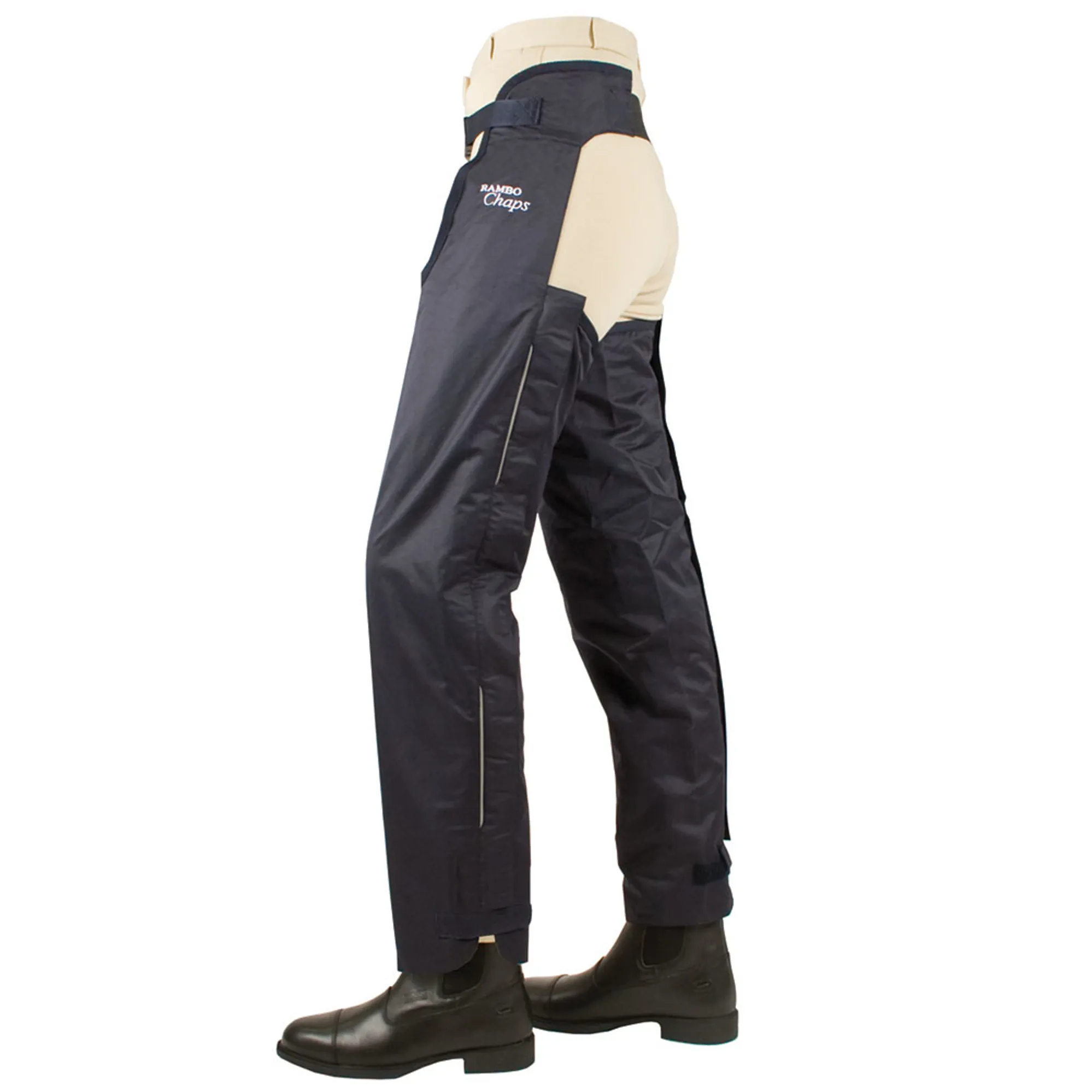 Horseware Rambo Full Leg Waterproof Cotton Lined Chaps Navy