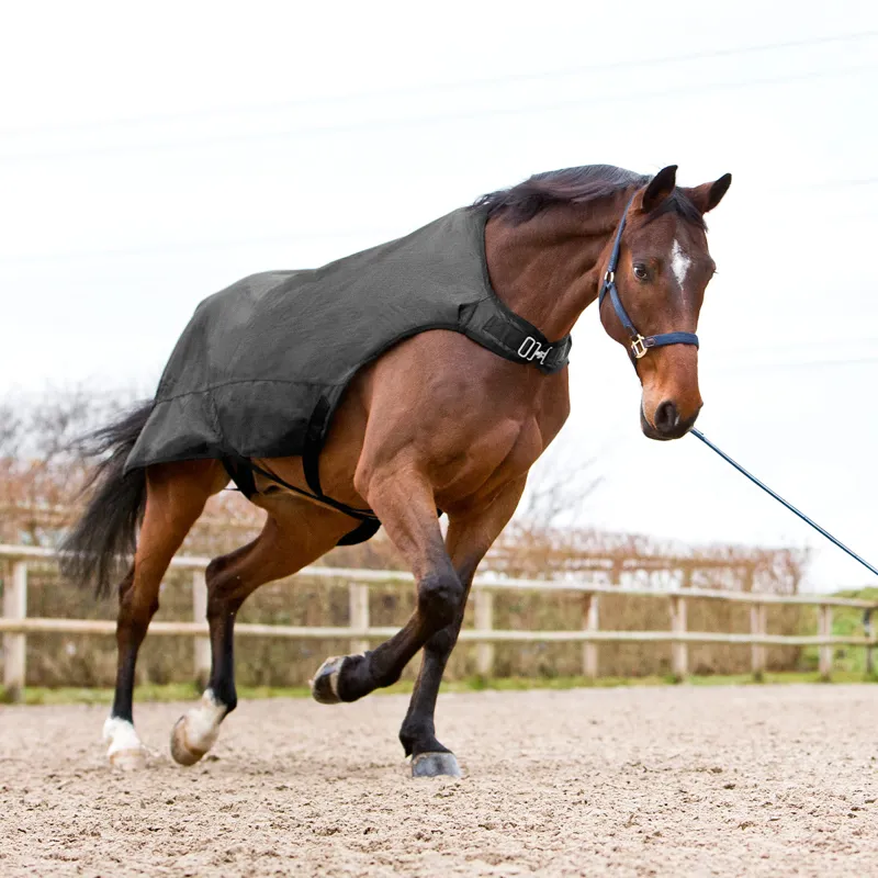 Horze Nevada 200g Walker Rug - Black/Black-1