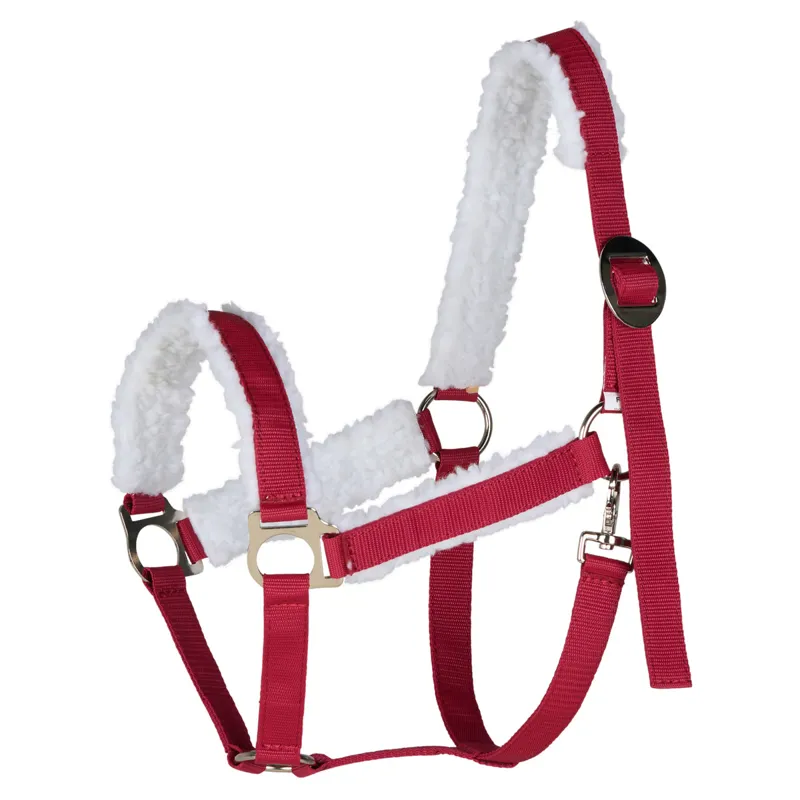 Horze Christmas Headcollar - Red/White