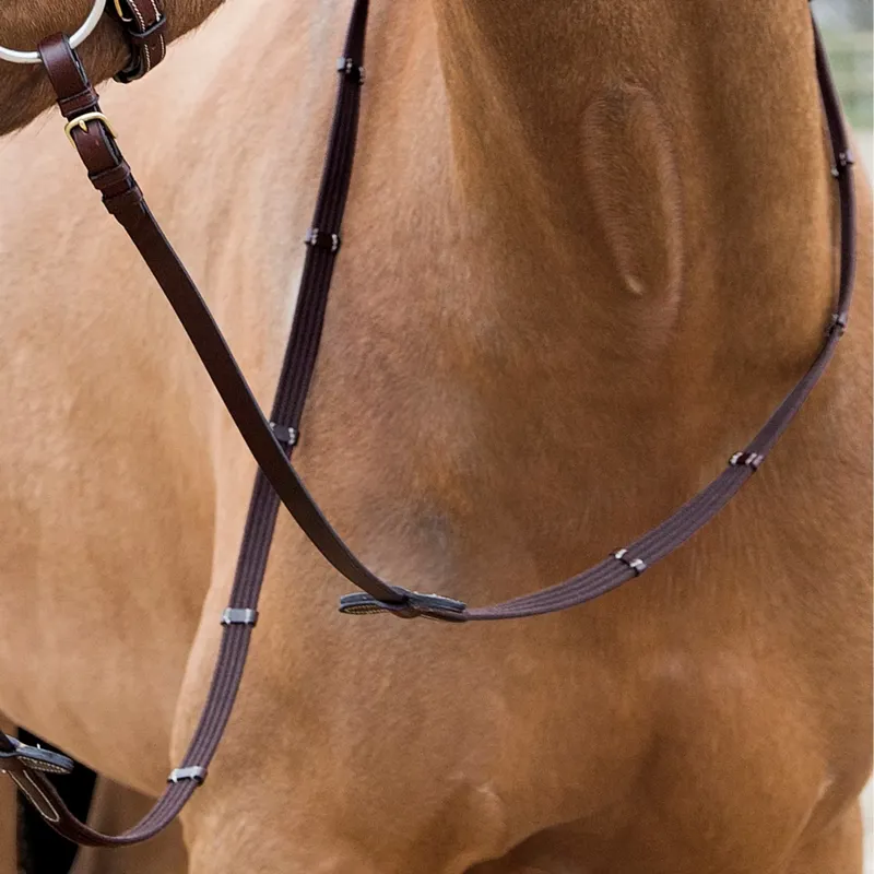Horze Constance Continental Reins - Brown - Cob
