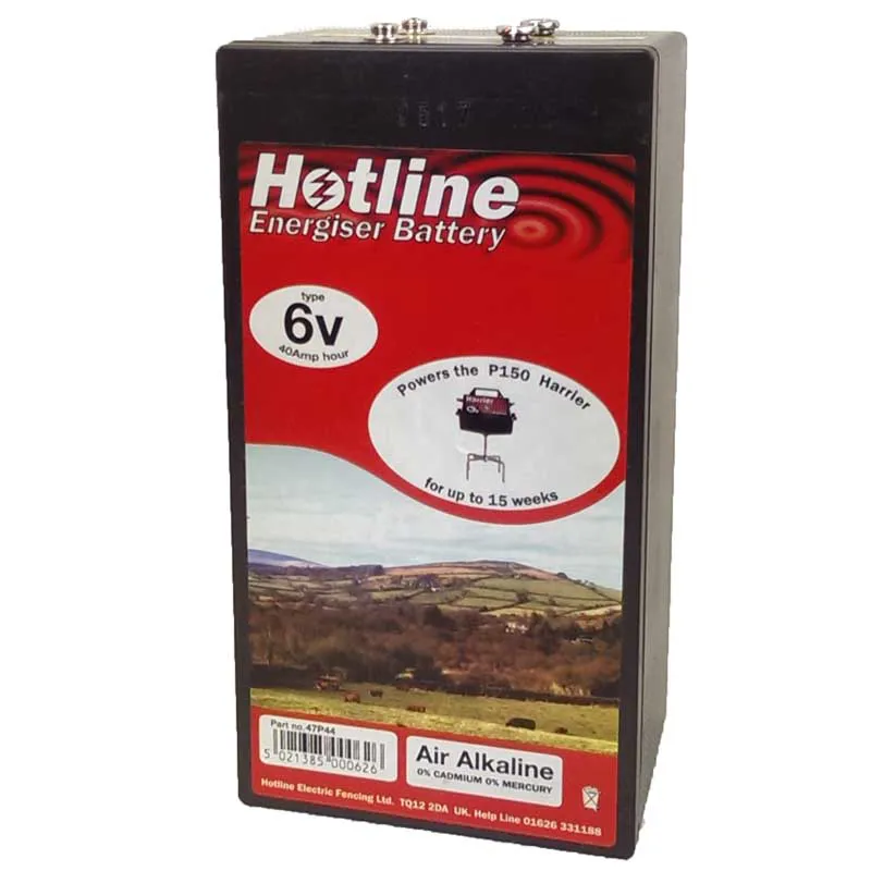 Hotline Electric Fencing 6V Energiser Battery - 40Ah