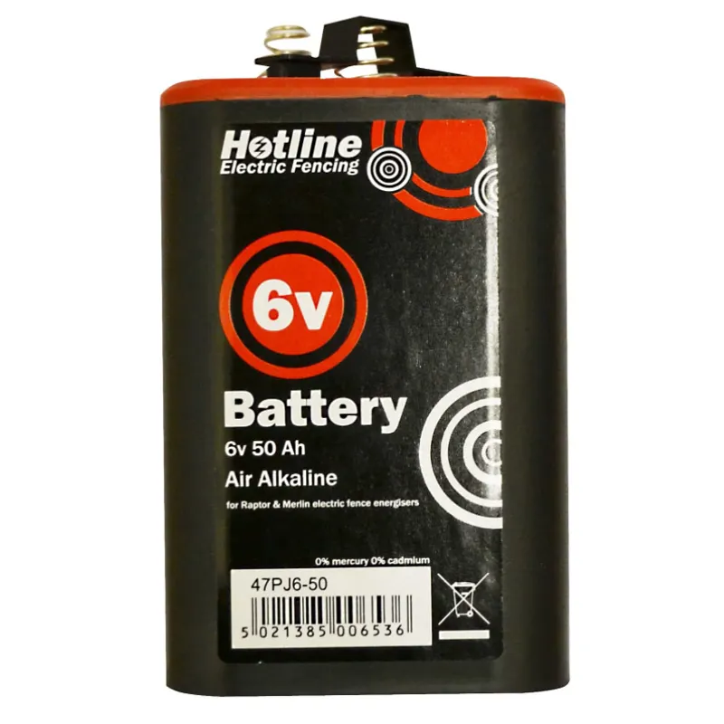 Hotline PJ6-50 6V Spring Top Battery 