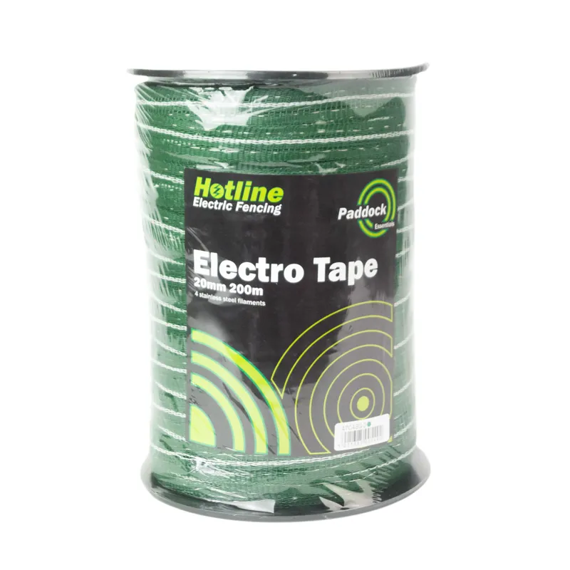 Hotline Electric Fencing Electrotape 20mm x 200m - Green