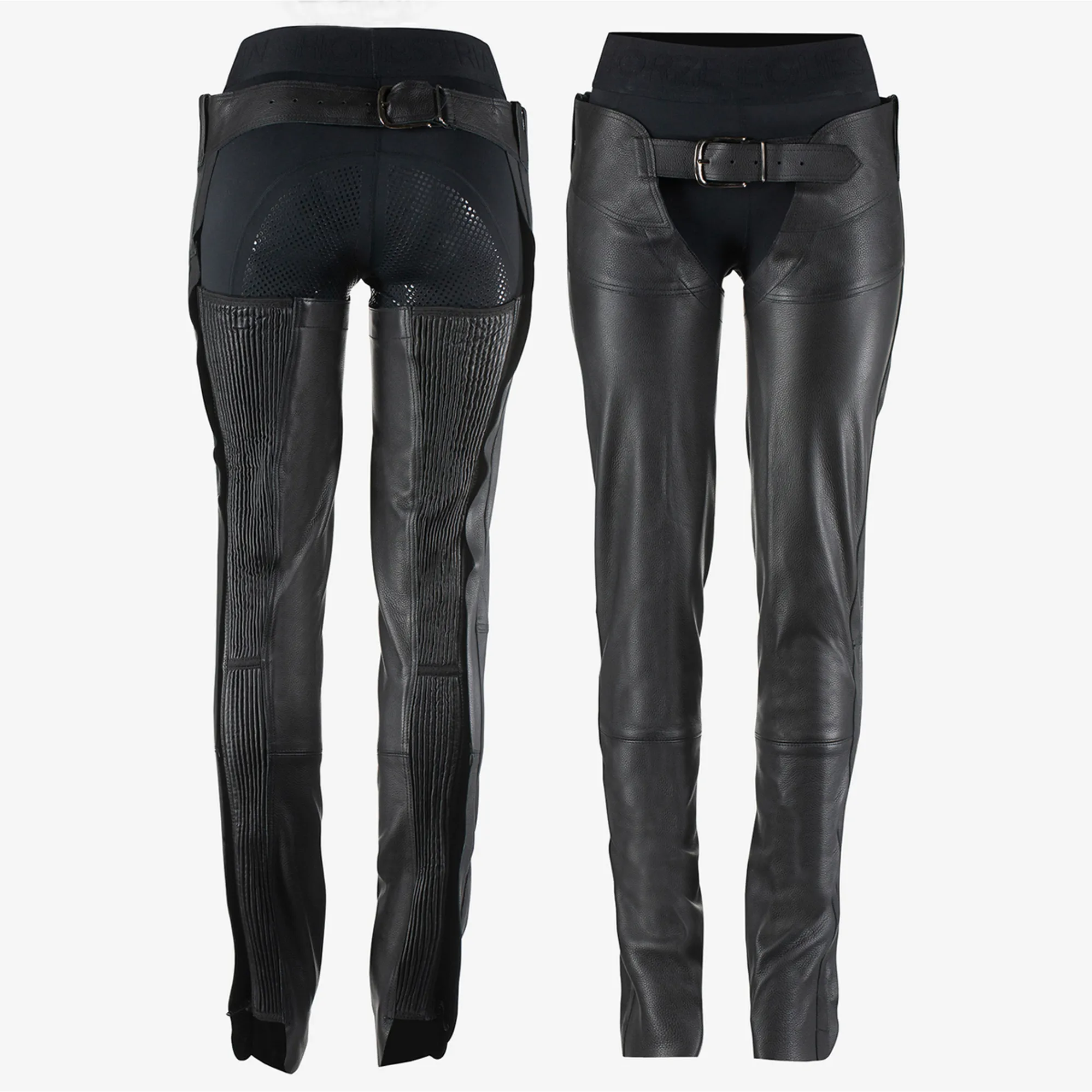 Horze Blake Leather Full Chaps Black - Main Image