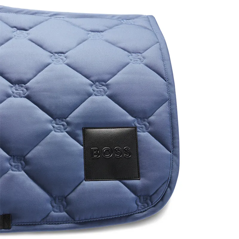 BOSS Equestrian Show Jumping Saddlecloth - Solid Horizon Blue-1