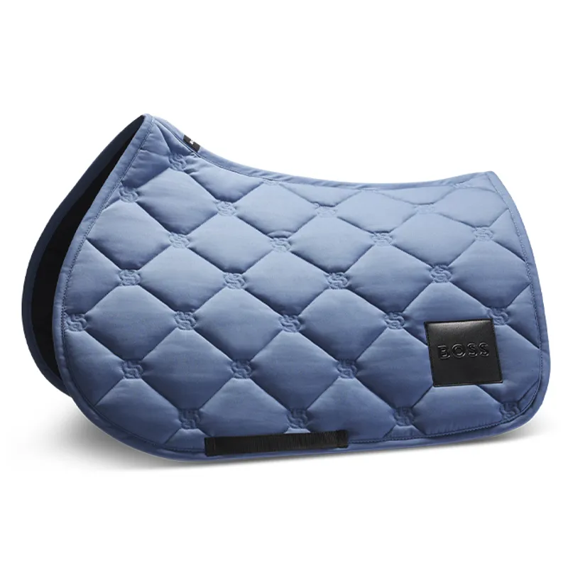 BOSS Equestrian Show Jumping Saddlecloth - Solid Horizon Blue