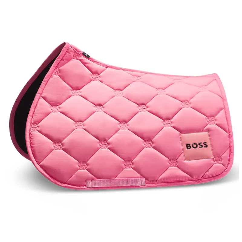 BOSS Equestrian Jump Saddlecloth - Solid Pink