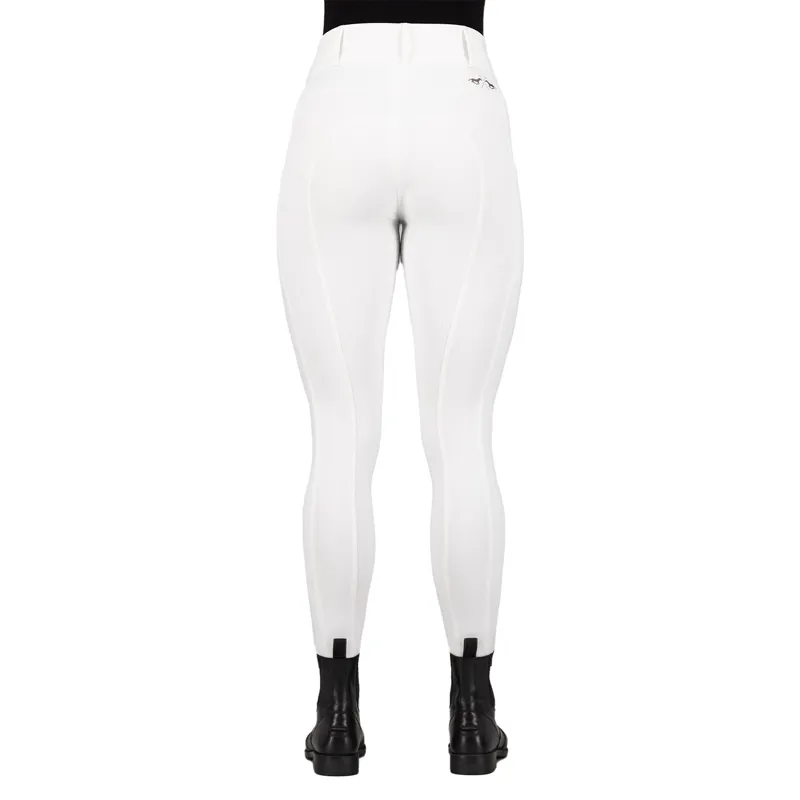 HV Polo Evi Ladies Full Grip Ladies Riding Tights - White-2