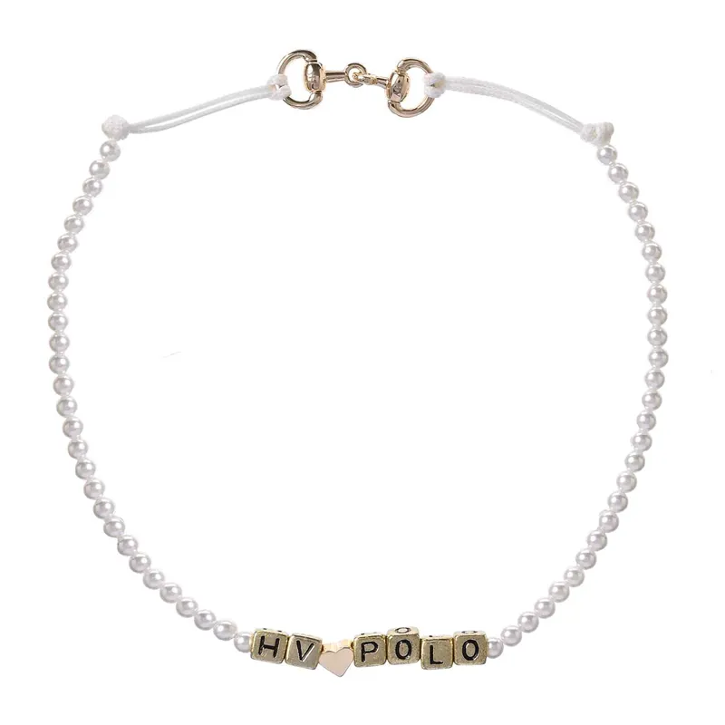 HV Polo Kristie Pearl Look Bracelet - White