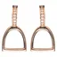 HV Polo Lotta Earrings - Rose Gold Stirrups