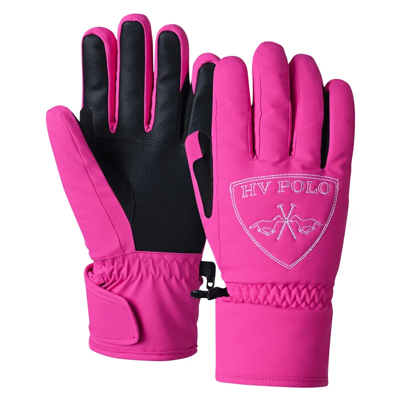 HV Polo Womens Sports Gloves - Bright Pink