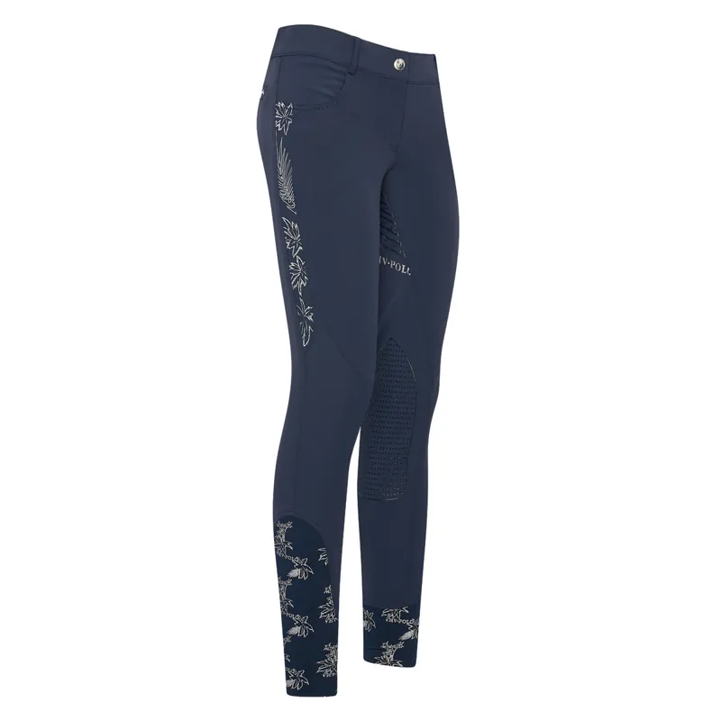 HV Polo Marijn Palm Springs Full Grip Ladies Breeches - Navy - UK16