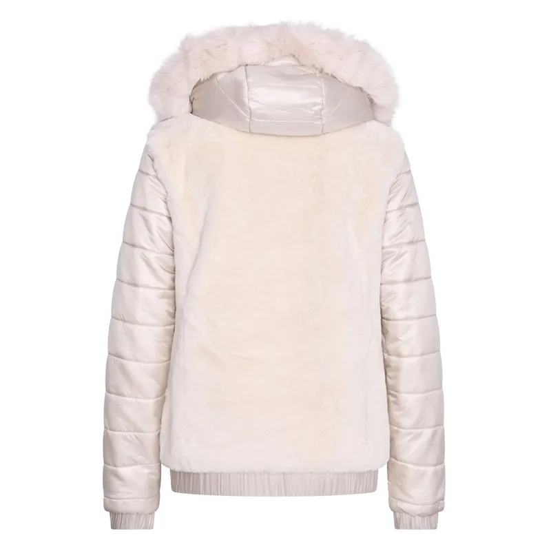 HV Polo Mila Ladies Faux Fur Down Jacket - Kit-1
