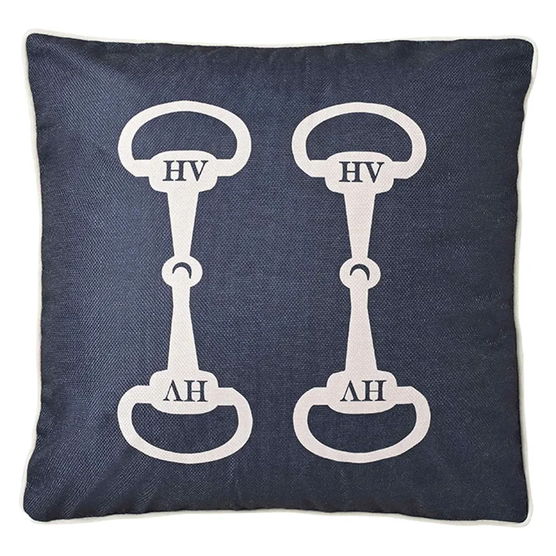 HV Polo Vivianne Pillow Covers 3 Pack - Navy/Natural/Ivory-2